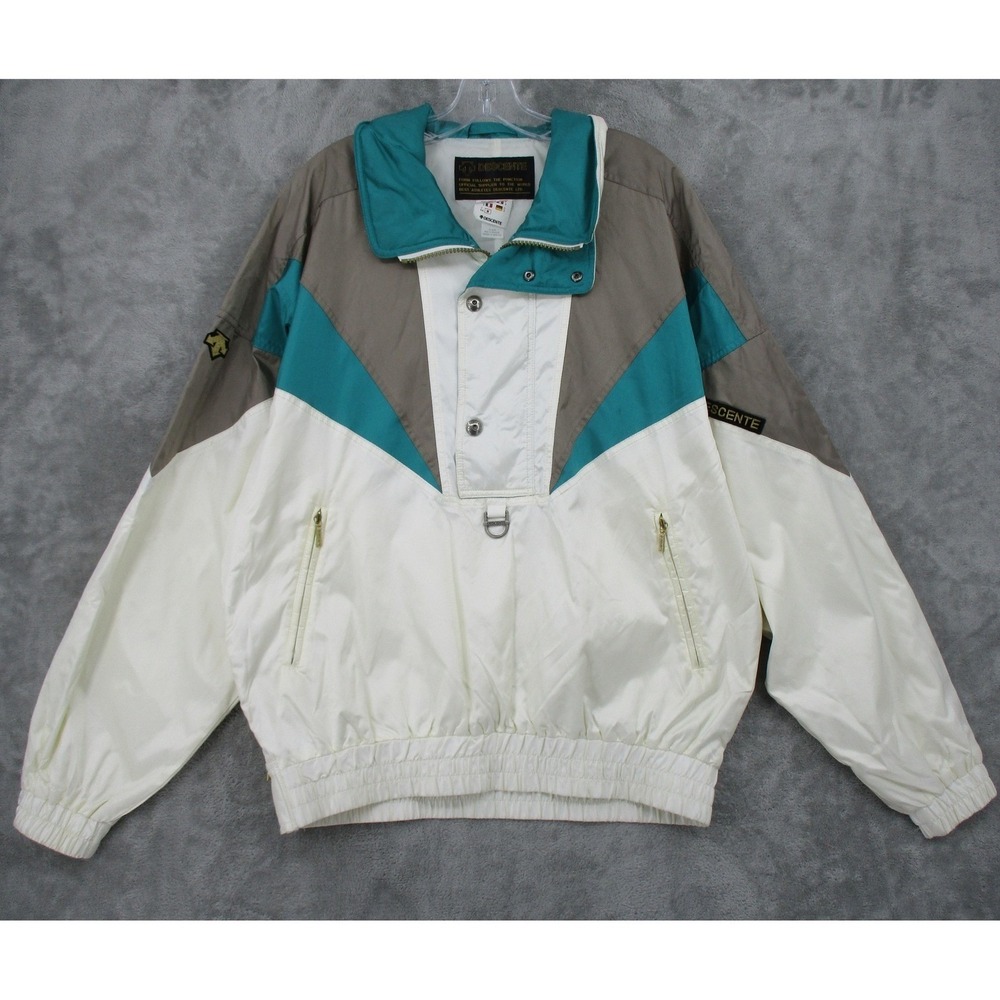 Vintage‎ Descente Jacket Mens 3 XXL Ski Snowboard Retro Colorblock 80s Pullover